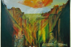 29) Der Anfang, 90 x 90 cm, 1987