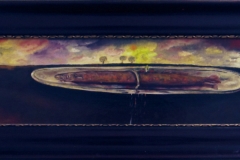 63) Fisch in der Landschaft, 14 x 54 cm, 1982