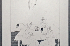 65) Feierabend, 57 x 38 cm, 1977, unverkäuflich