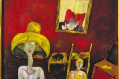 69) Frau im Fenster, 91 x 50 cm, 1974