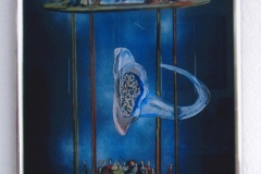 72) Auf drei Etagen, 115 x 43 cm, 2001, unverkäuflich