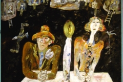 87) Paar mit Kerze, 81 x 54 cm, 1975